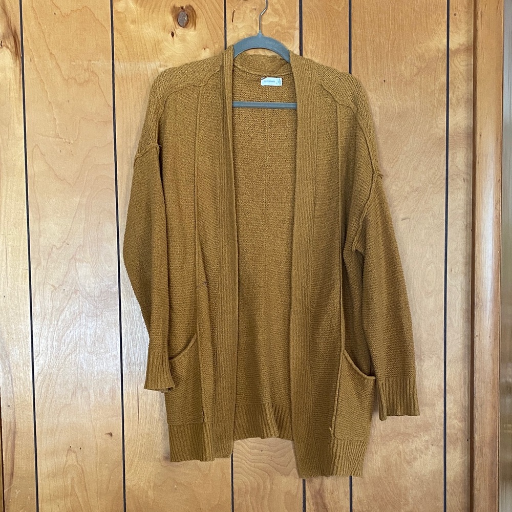 Mustard Cardigan Sweater